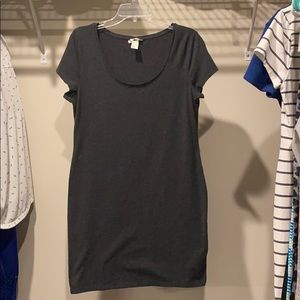 Dark Heather Gray T-Shirt Dress